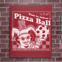 Load image into Gallery viewer, Daily_Deal_Shirts Posters / 4&quot;x6&quot; / Red Pizza Ball
