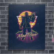 Load image into Gallery viewer, Shirts Posters / 4&quot;x6&quot; / Navy Retro Mad Titan
