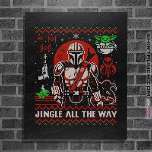 Secret_Shirts Posters / 4"x6" / Black Jingle All The Way