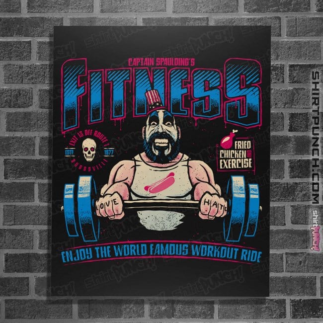 Daily_Deal_Shirts Posters / 4"x6" / Black Spaulding's Fitness