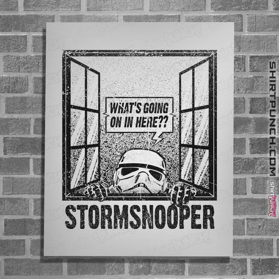 Shirts Posters / 4"x6" / White Storm Snooper