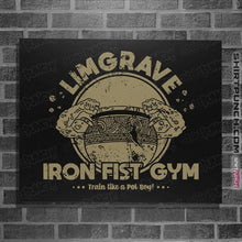 Load image into Gallery viewer, Daily_Deal_Shirts Posters / 4&quot;x6&quot; / Black Limgrave Iron Fist Gym
