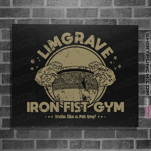 Daily_Deal_Shirts Posters / 4"x6" / Black Limgrave Iron Fist Gym