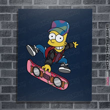 Load image into Gallery viewer, Daily_Deal_Shirts Posters / 4&quot;x6&quot; / Navy Bart To The Future
