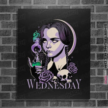 Load image into Gallery viewer, Shirts Posters / 4&quot;x6&quot; / Black Wednesday Addams

