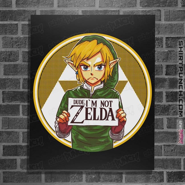 Secret_Shirts Posters / 4"x6" / Black Not Zelda!