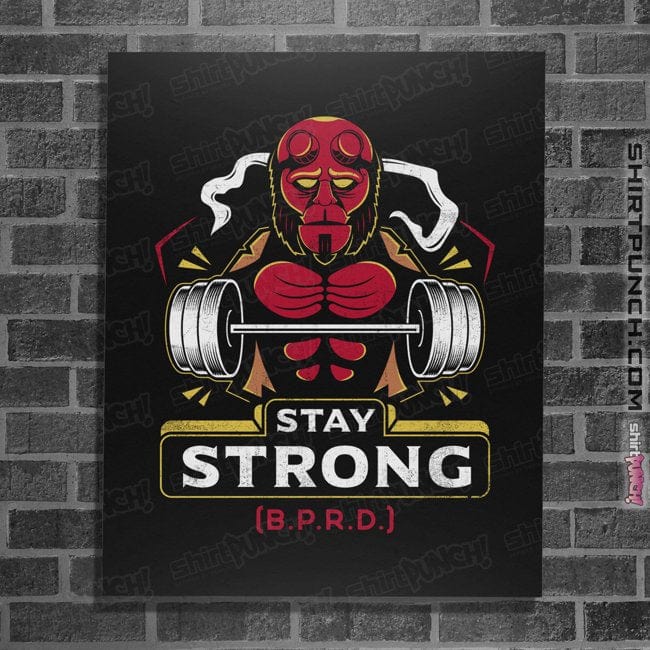 Shirts Posters / 4"x6" / Black B.P.R.D. Fitness