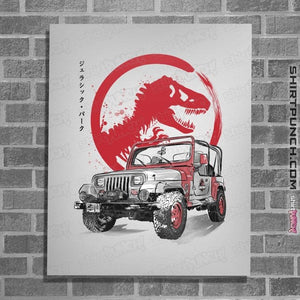 Daily_Deal_Shirts Posters / 4"x6" / White YJ Sahara sumi-e