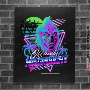 Shirts Posters / 4"x6" / Black Mr Grouchy x CoDdesigns Neon Retro Tee