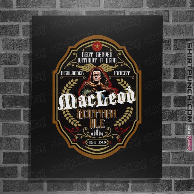 Secret_Shirts Posters / 4"x6" / Black MacLeod Ale