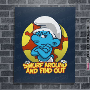 Secret_Shirts Posters / 4"x6" / Navy Smurf Around