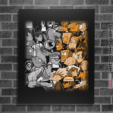 Load image into Gallery viewer, Shirts Posters / 4&quot;x6&quot; / Black Clash Of Toons
