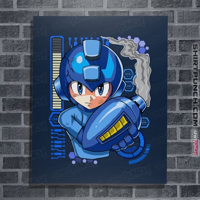 Secret_Shirts Posters / 4"x6" / Navy A Metal Hero