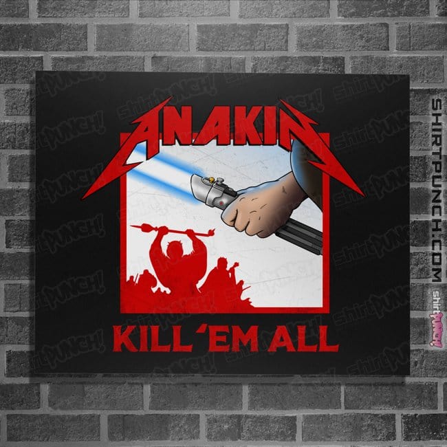 Secret_Shirts Posters / 4"x6" / Black Anakin Metal