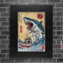 Load image into Gallery viewer, Secret_Shirts Posters / 4&quot;x6&quot; / Black Hunting The Shark In Japan
