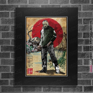 Daily_Deal_Shirts Posters / 4"x6" / Black Jason In Japan