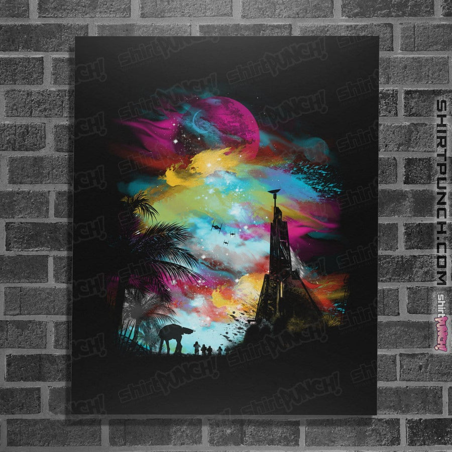 Shirts Posters / 4"x6" / Black Sunset On Scarif