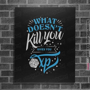 Shirts Posters / 4"x6" / Black What Doesn't Kill You Gives You XP