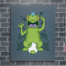 Load image into Gallery viewer, Shirts Posters / 4&quot;x6&quot; / Indigo Blue Dinosaur Island
