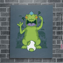Load image into Gallery viewer, Shirts Posters / 4&quot;x6&quot; / Indigo Blue Dinosaur Island
