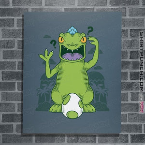 Shirts Posters / 4"x6" / Indigo Blue Dinosaur Island