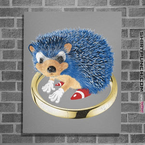 Secret_Shirts Posters / 4"x6" / Sports Grey The Fastest Hedgehog