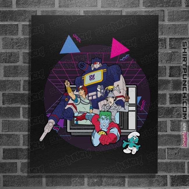 Daily_Deal_Shirts Posters / 4"x6" / Black Retro Roll-Call
