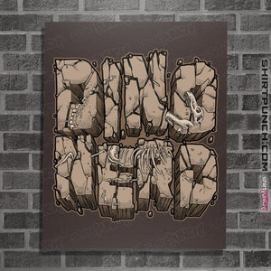 Shirts Posters / 4"x6" / Dark Chocolate Dino Nerd