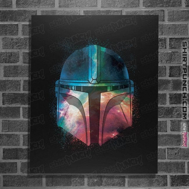 Daily_Deal_Shirts Posters / 4"x6" / Black Galactic Mandalorian