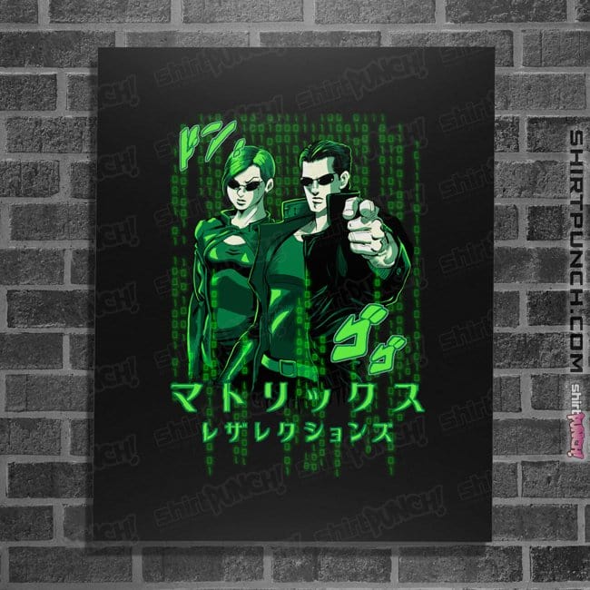 Daily_Deal_Shirts Posters / 4"x6" / Black Matrix JoJo