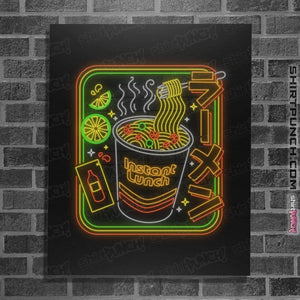 Daily_Deal_Shirts Posters / 4"x6" / Black Instant Neon Lunch