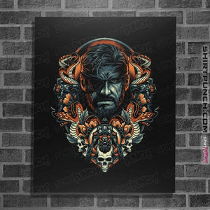 Secret_Shirts Posters / 4"x6" / Black Emblem Of Snake