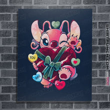 Load image into Gallery viewer, Daily_Deal_Shirts Posters / 4&quot;x6&quot; / Navy Love Valentine
