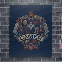 Load image into Gallery viewer, Shirts Posters / 4&quot;x6&quot; / Navy Gamer Crest
