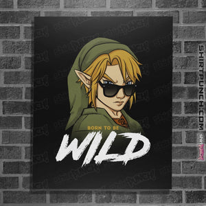 Shirts Posters / 4"x6" / Black Born to Be Wild