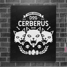 Load image into Gallery viewer, Shirts Posters / 4&quot;x6&quot; / Black Three-headed Dog

