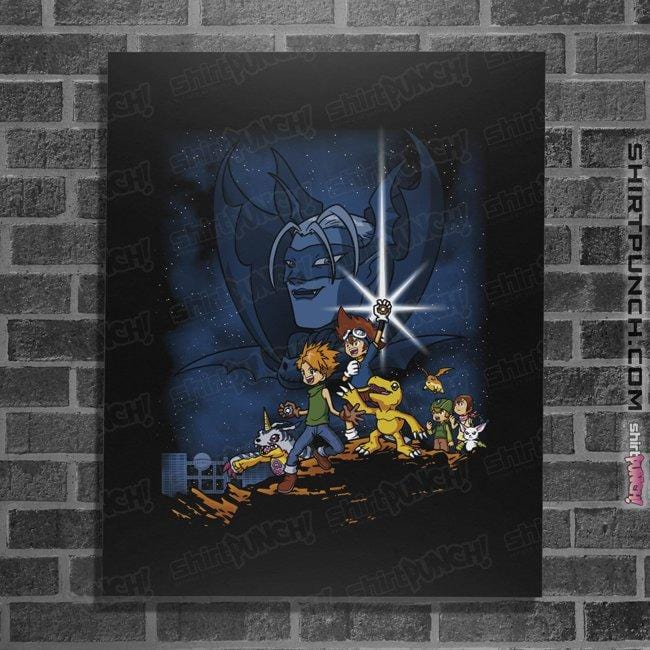 Shirts Posters / 4"x6" / Black Digi Wars
