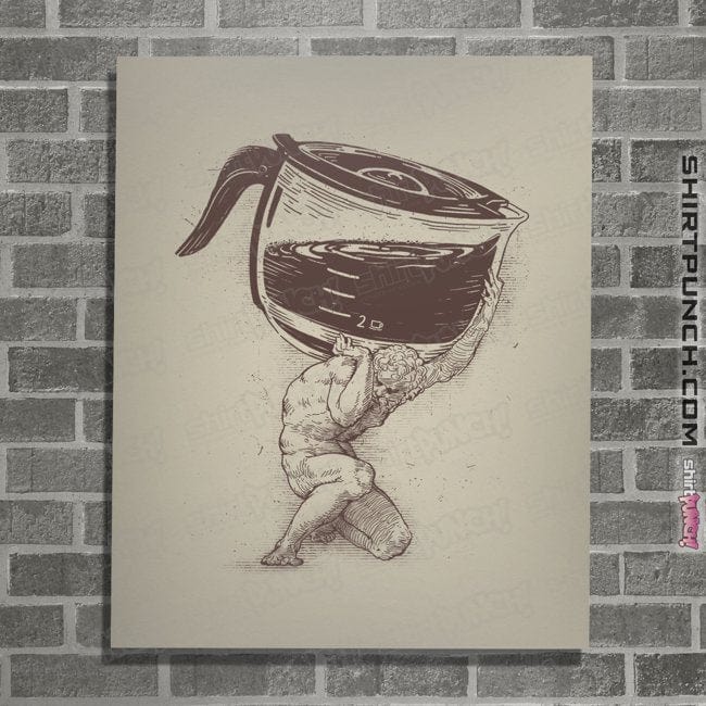 Daily_Deal_Shirts Posters / 4"x6" / Natural Coffee Atlas