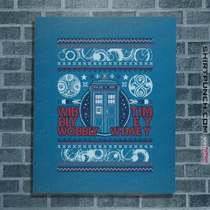 Shirts Posters / 4"x6" / Sapphire Timey Wimey Christmas