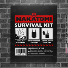 Load image into Gallery viewer, Daily_Deal_Shirts Posters / 4&quot;x6&quot; / Black Nakatomi Survival Kit
