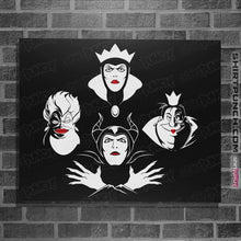 Load image into Gallery viewer, Shirts Posters / 4&quot;x6&quot; / Black The Evil Queens
