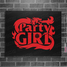 Load image into Gallery viewer, Shirts Posters / 4&quot;x6&quot; / Black Party Girl
