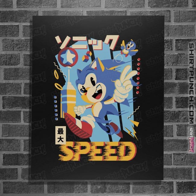 Daily_Deal_Shirts Posters / 4"x6" / Black Top Speed
