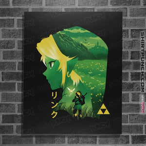 Shirts Posters / 4"x6" / Black Hyrule Hero