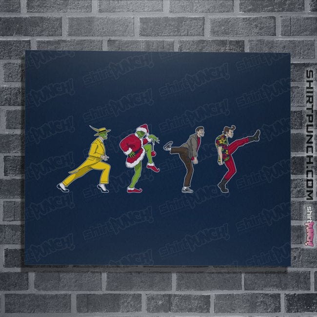 Shirts Posters / 4"x6" / Navy Carrey Walks