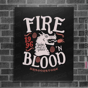 Shirts Posters / 4"x6" / Black House Of Dragons