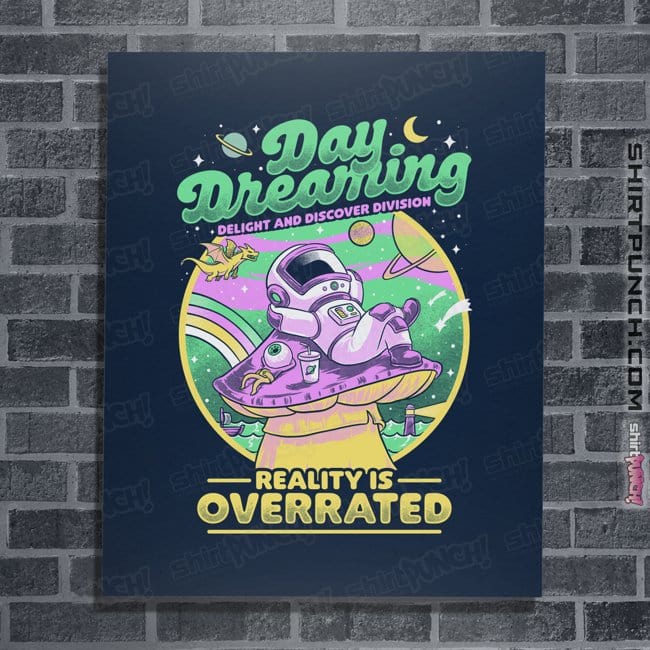 Secret_Shirts Posters / 4"x6" / Navy Day Dreaming Astronaut