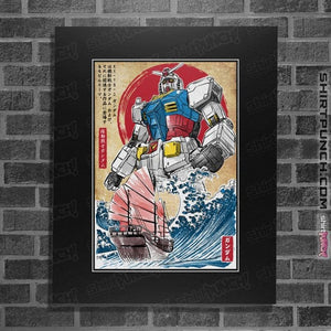 Daily_Deal_Shirts Posters / 4"x6" / Black RX-78-2 Gundam in Japan