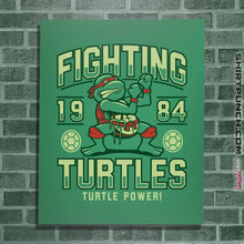 Load image into Gallery viewer, Shirts Posters / 4&quot;x6&quot; / Irish Green Fighting Turtles
