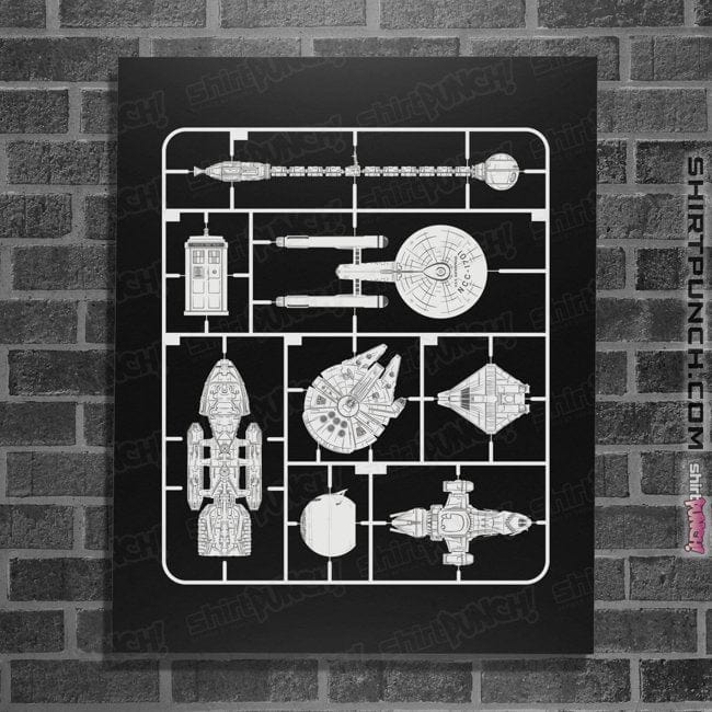Secret_Shirts Posters / 4"x6" / Black Space Battle Kit